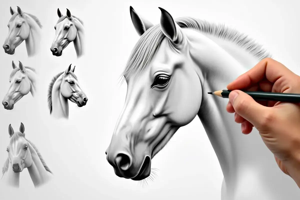 Jak rysować konie krok po kroku? Od anatomii po dynamikę.