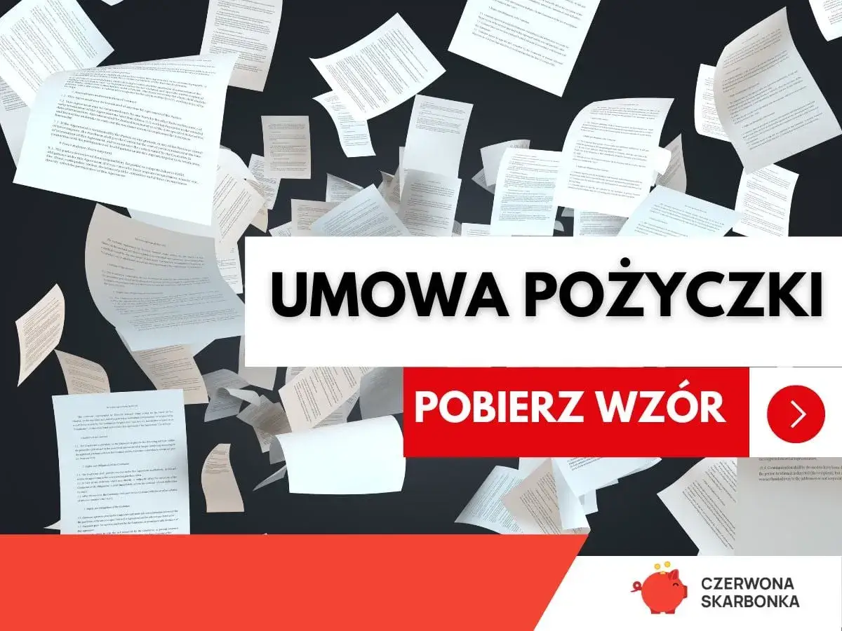 Ulotne dokumenty, wśród nich umowa pożyczki prywatnej, unoszą się w powietrzu. Pobierz wzór.