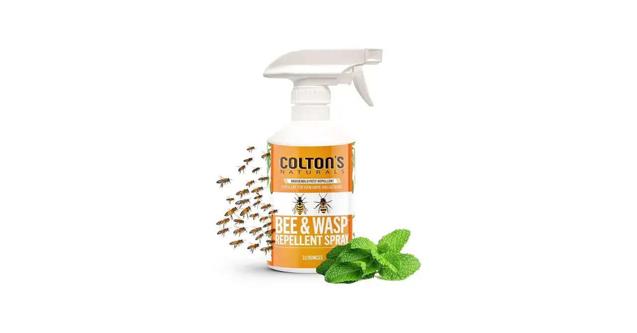 Spray Colton's Naturals, co odstrasza osy, z miętą i pszczołami.