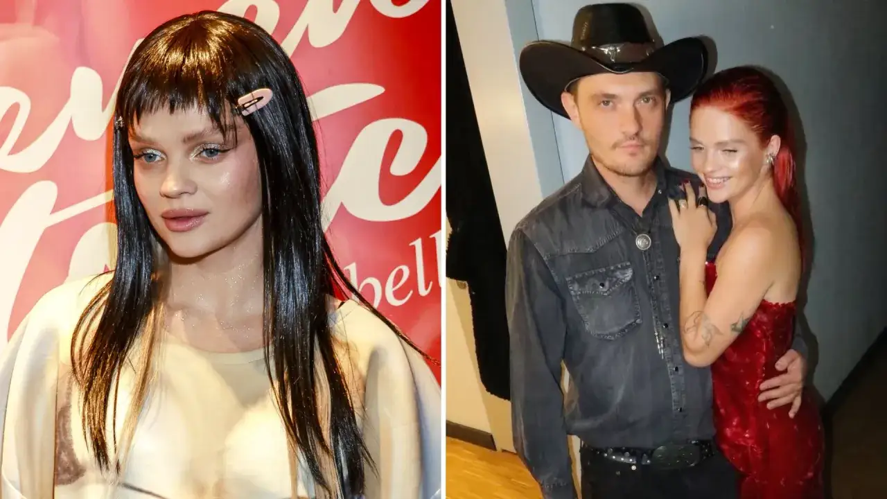 Margaret w klipie "Byle jak" i jej partner w kowbojskim stylu.