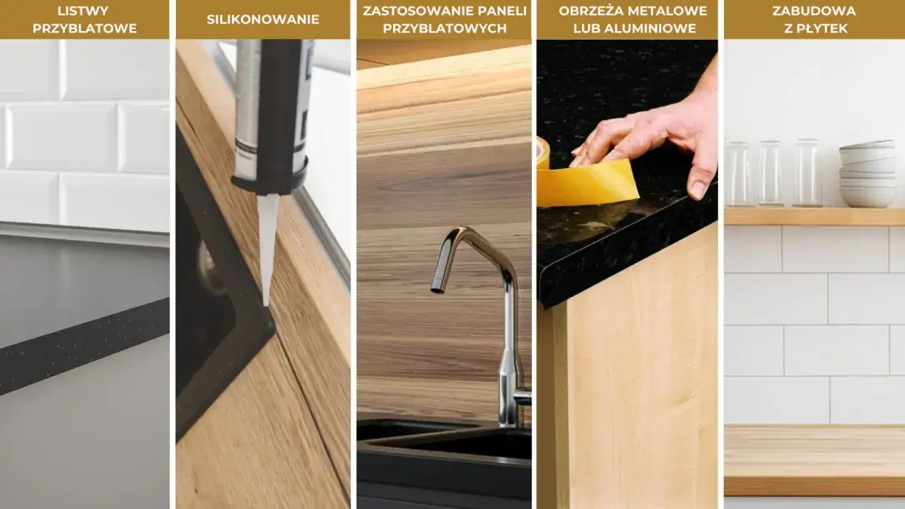 Jak zabezpieczyć łączenie blatów kuchennych przed wilgocią i brudem