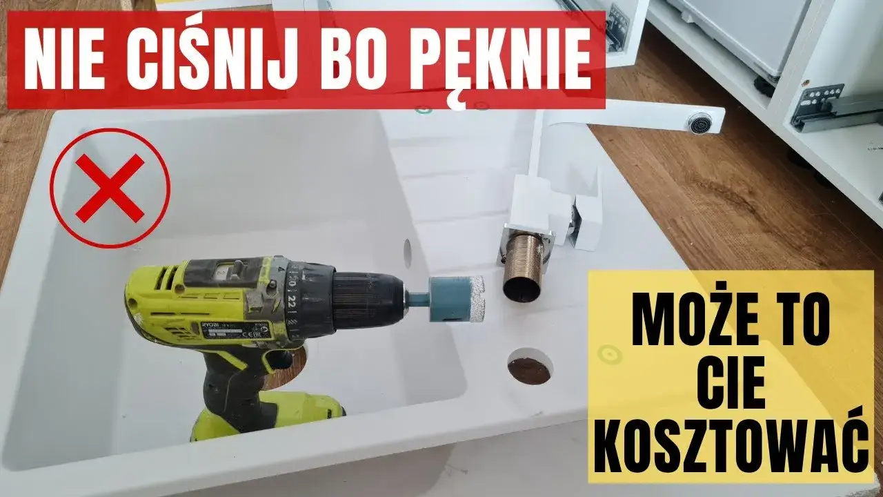 Jak wyciąć otwór w blacie pod zlew granitowy bez błędów i uszkodzeń