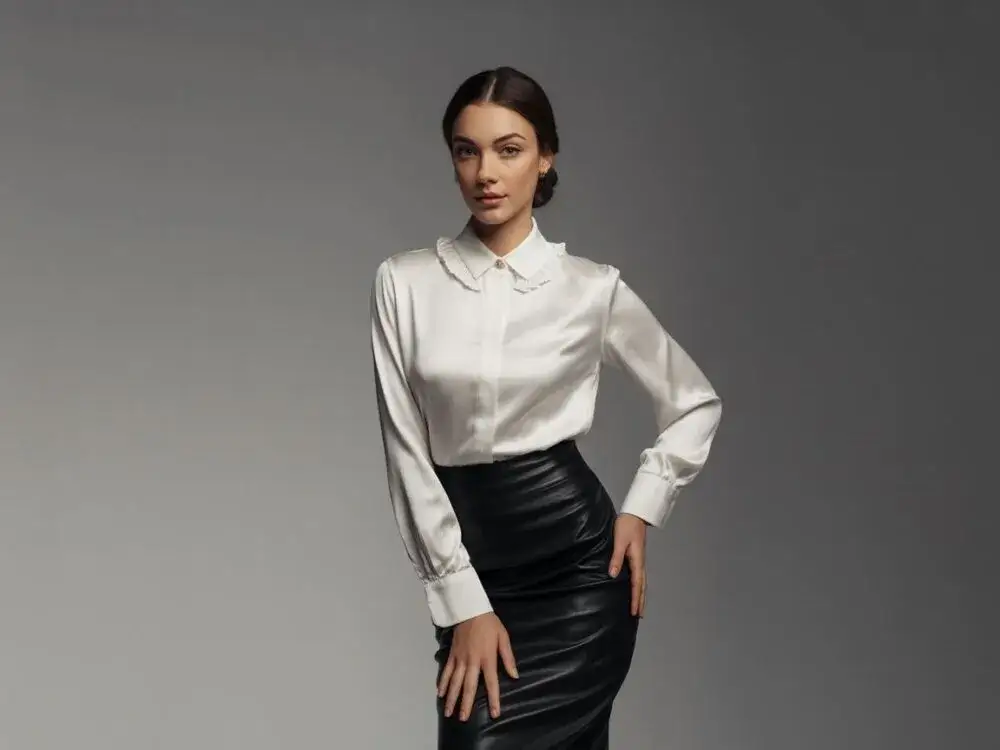Idealna bluzka do skórzanej spódnicy: Sekrety stylizacji