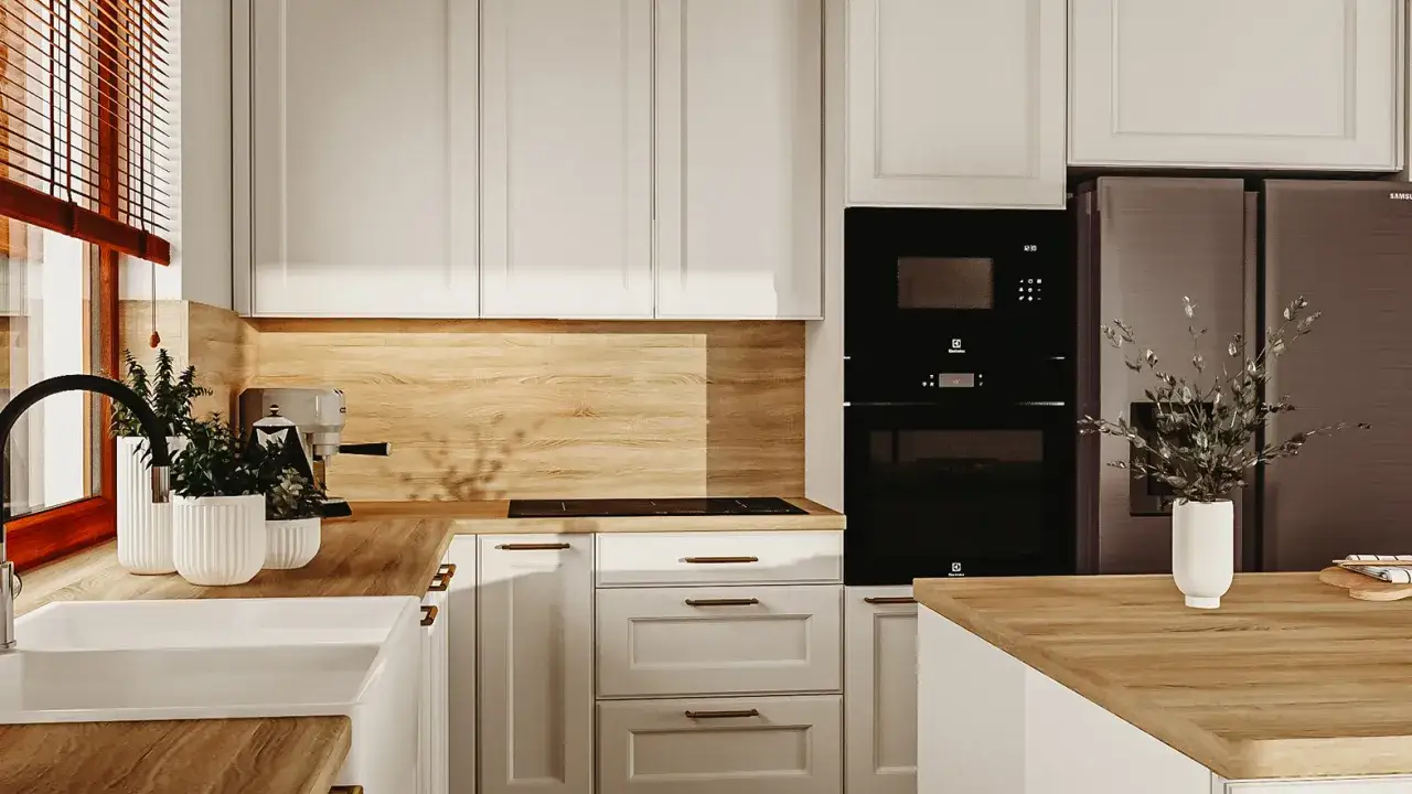 Biała kuchnia: Co między szafkami? Wybierz idealne wykończenie!