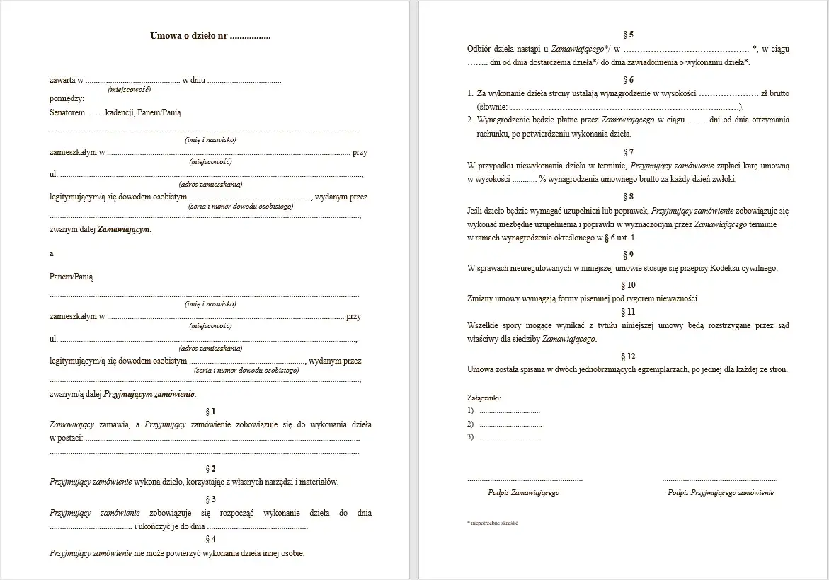 Umowa o dzieło czy zlecenie na remont? Kluczowe różnice i wybór