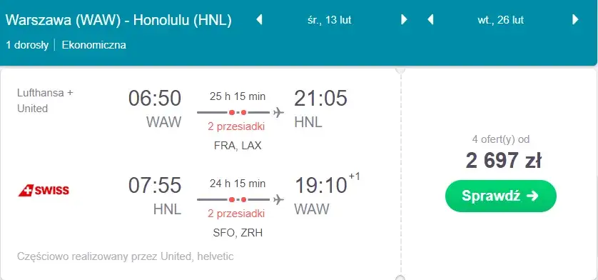 Ile kosztuje lot na Hawaje? Sprawdź ceny i oszczędź na biletach