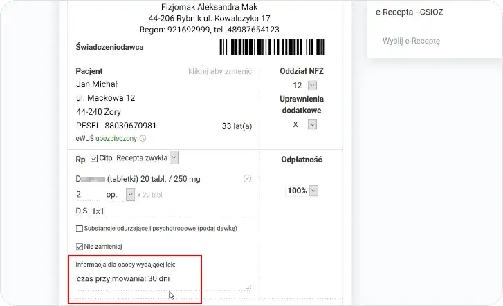 Na ile dni można wypisać leki na e-recepcie? Sprawdź ważność recepty