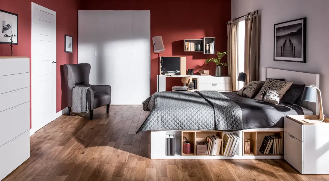Białe meble w sypialni? Odkryj kolory ścian, które zachwycą!