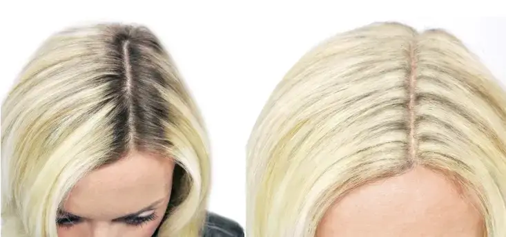 Jak skutecznie zatuszować ciemny odrost przy blondzie bez amoniaku