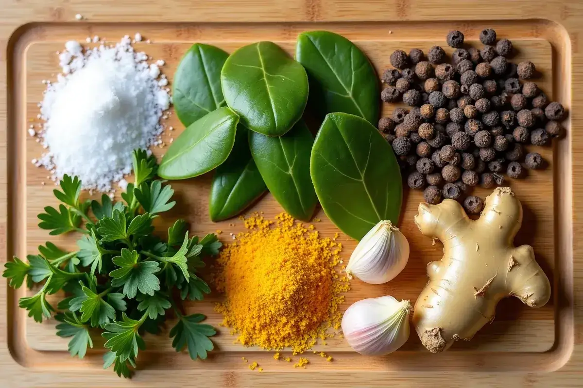 Sól, natka pietruszki, kurkuma, ziele angielskie, liście laurowe, czosnek i imbir – oto jakie przyprawy do rosołu warto mieć pod ręką.