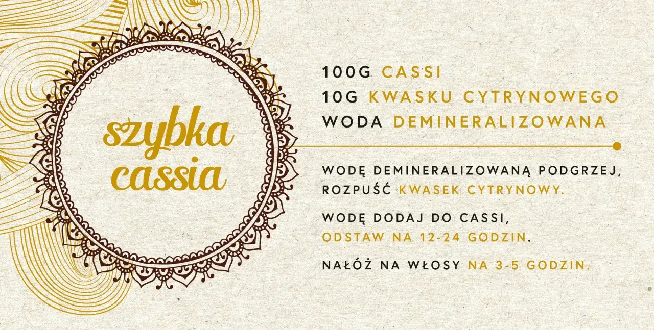 Cassia: Jak przygotować pastę? Złote włosy bez "glona"!