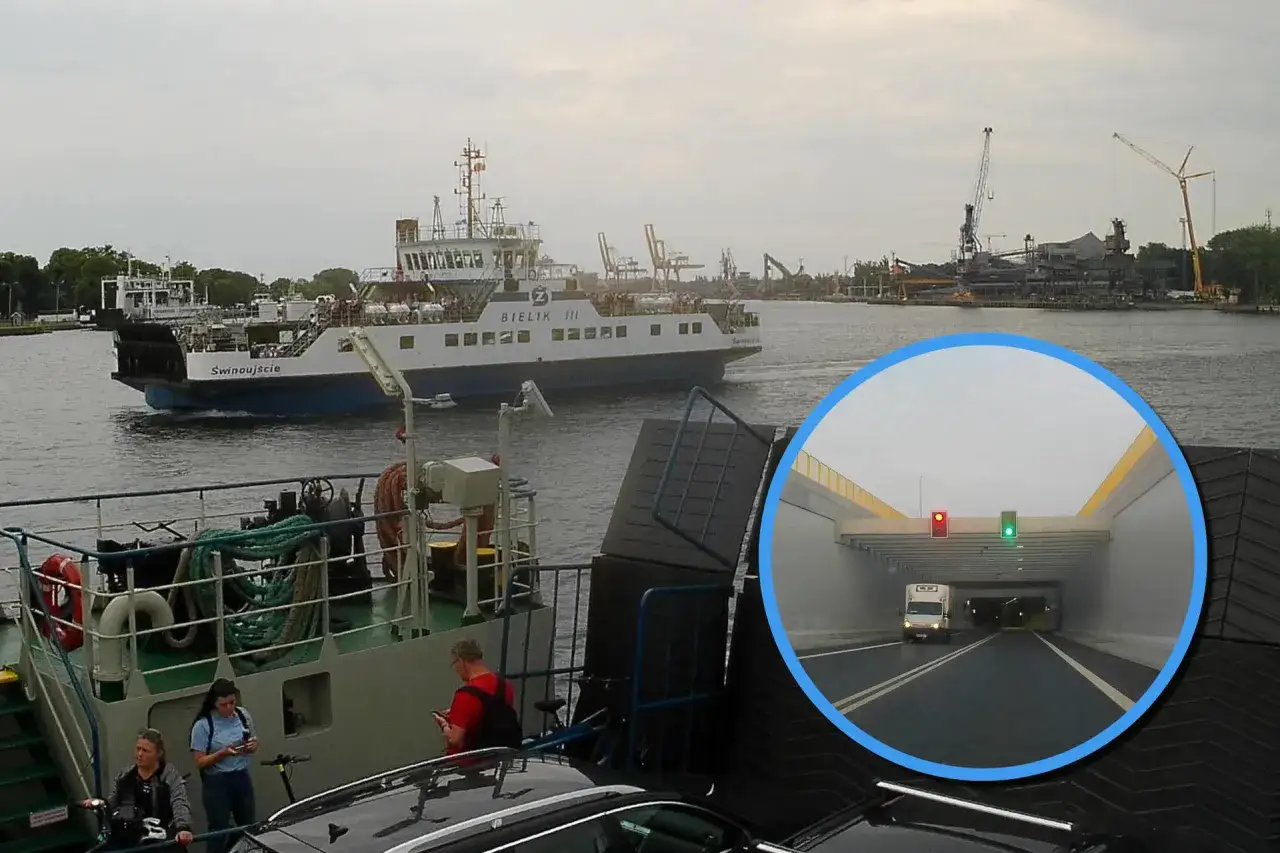 Ile aut na promach w Świnoujściu? Bielik i Karsibór po tunelu
