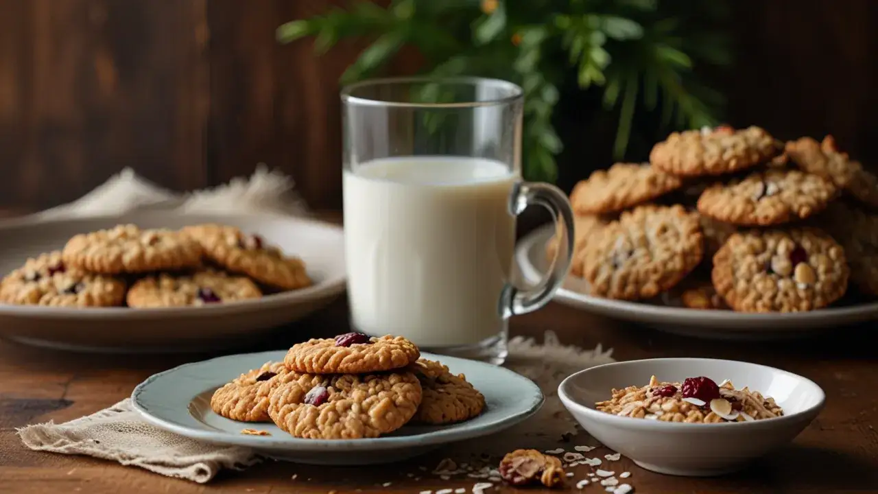 Ciasteczka owsiane z kokosem: przepis na zdrowe domowe ciasteczka