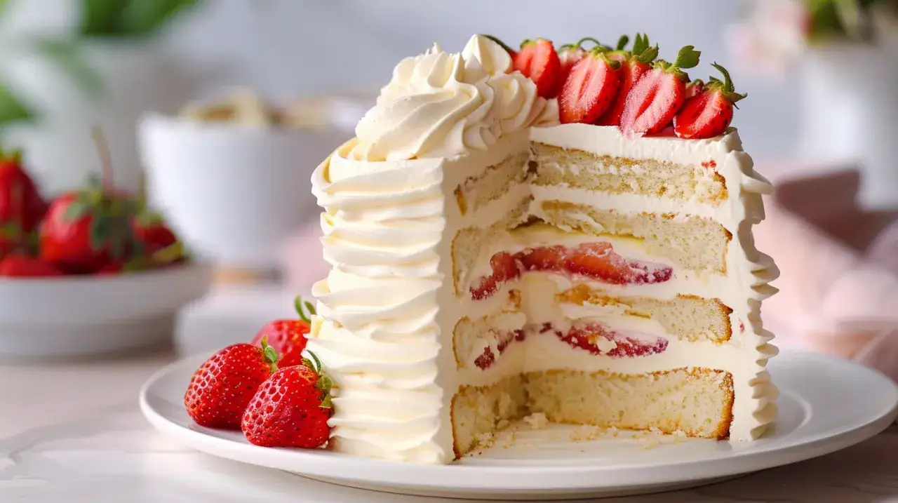 Krem z białą czekoladą, mascarpone i bitą śmietaną