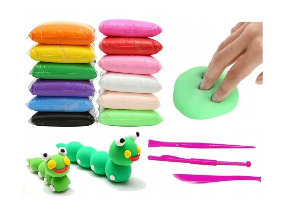 Kolorowa piankolina czeka na kreatywne pomysły! Zobacz, co można zrobić z piankoliny: ulepić gąsiennicę, rozciągnąć ją lub stworzyć inne cuda.