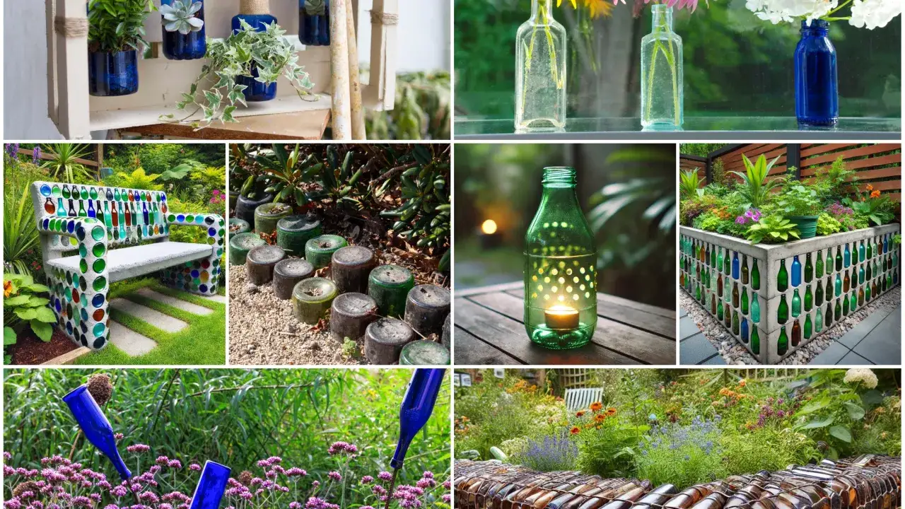 Niesamowite pomysły na recykling butelek szklanych bez wydawania pieniędzy