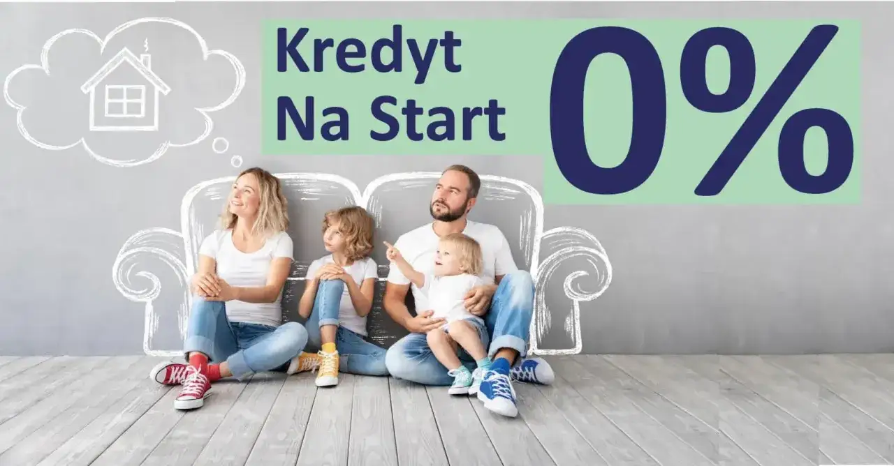 Rodzina marzy o domu. Kredyt mieszkanie na start 0% to szansa na spełnienie marzeń.