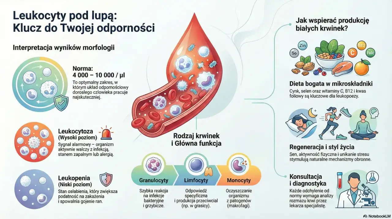 Podwyższone leukocyty: Kiedy martwić się, a kiedy nie?