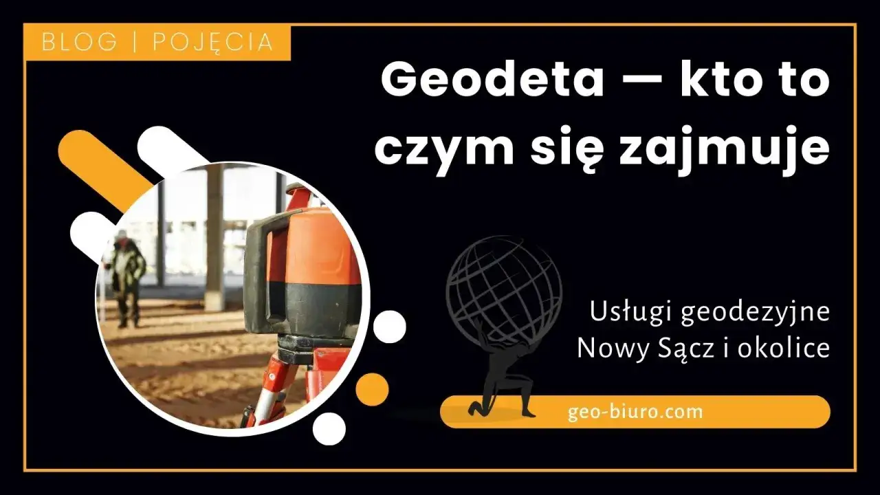 Geodeta na budowie używa niwelatora. Sprawdza, co robi geodeta, by budowa przebiegała zgodnie z planem.
