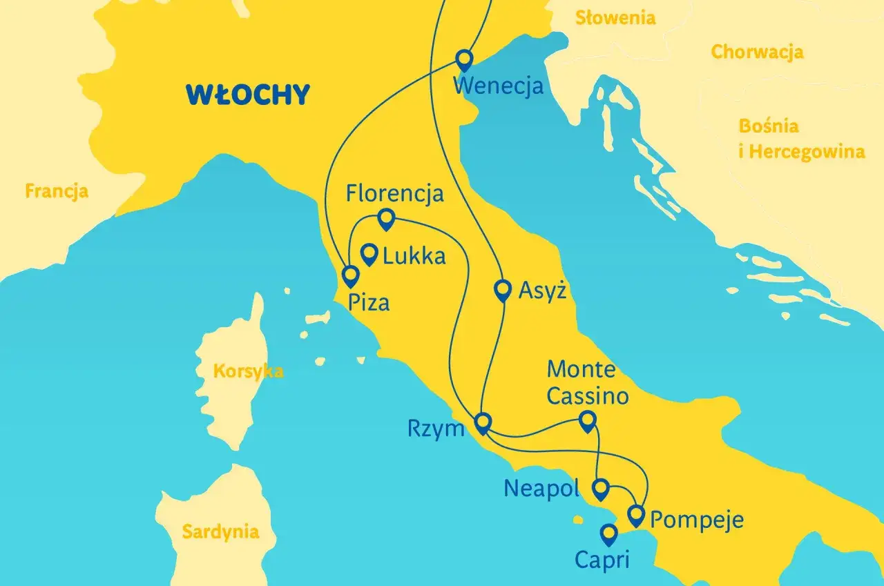 Ile trwa podróż do Włoch autokarem? Sprawdź czas przejazdu i trasy