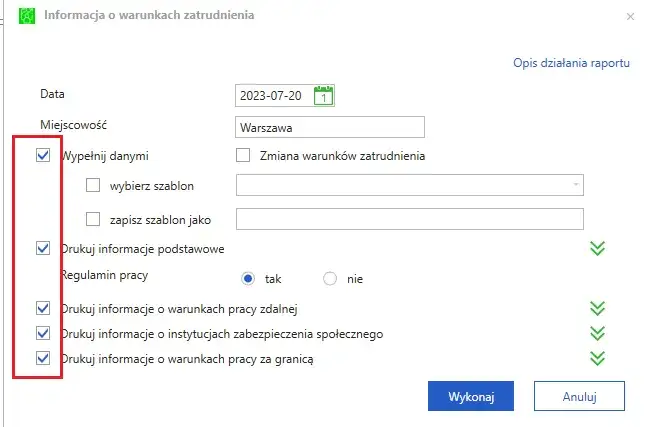 Od 26.04.2023: Nowa informacja o warunkach zatrudnienia pełny przewodnik