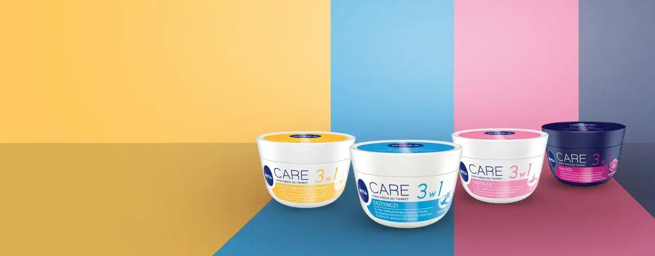 Trzy kremy Nivea Care 3w1: przeciwzmarszczkowy, odżywczy i na noc. Czy krem Nivea wysusza skórę? Te produkty nawilżają.