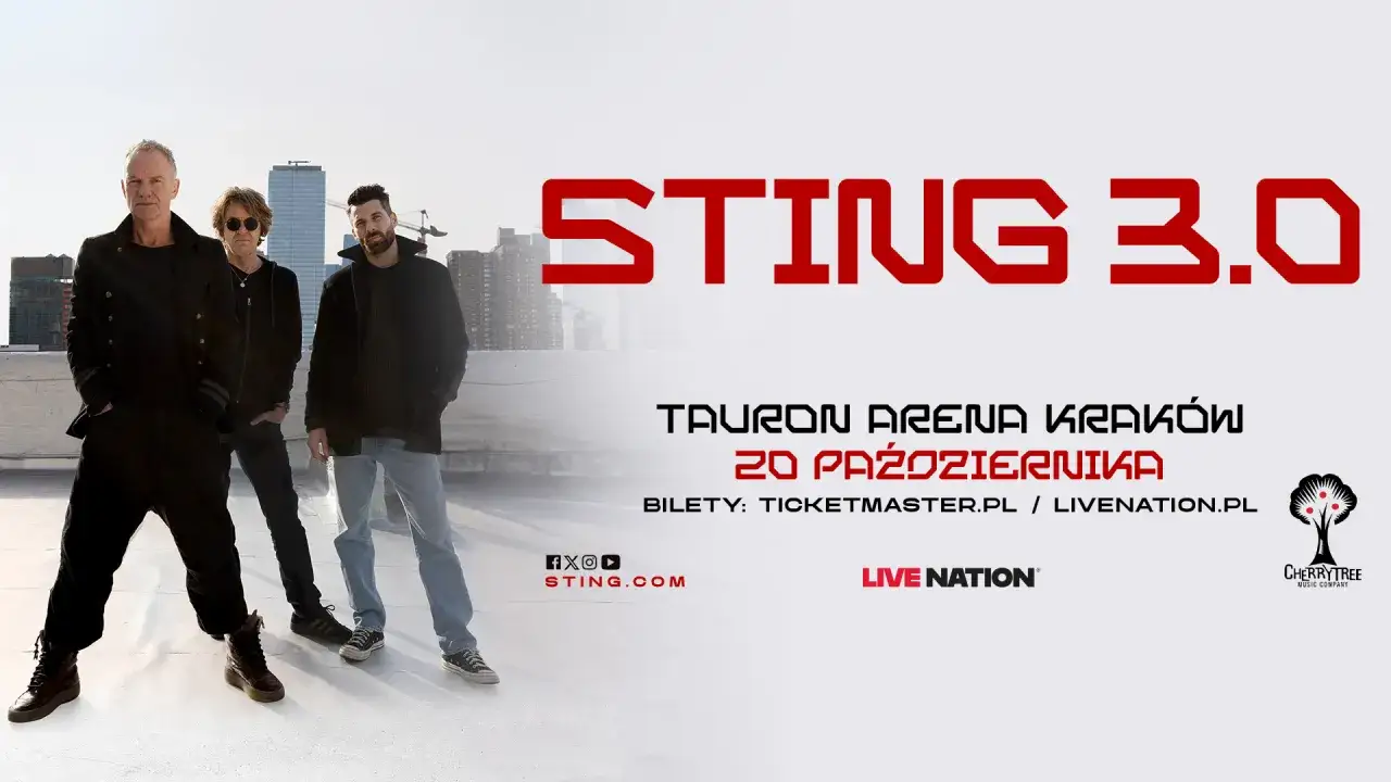 Sting 3.0 w Tauron Arena Kraków 20 października. Dowiedz się, ile trwa koncert Stinga i kup bilety na Ticketmaster.pl.