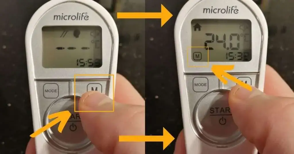 Jak szybko zmienić stopnie F na C w termometrze Microlife NC 100 bez błędu