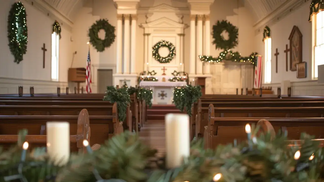 Czy wystrój kościoła na Boże Narodzenie może być prostszy i bardziej efektowny?