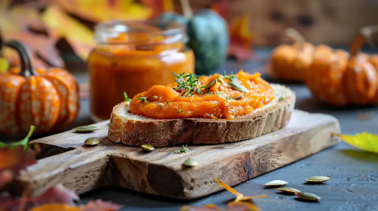 Kremowa pasta z pieczonej dyni: idealna do pieczywa - jesienny przysmak
