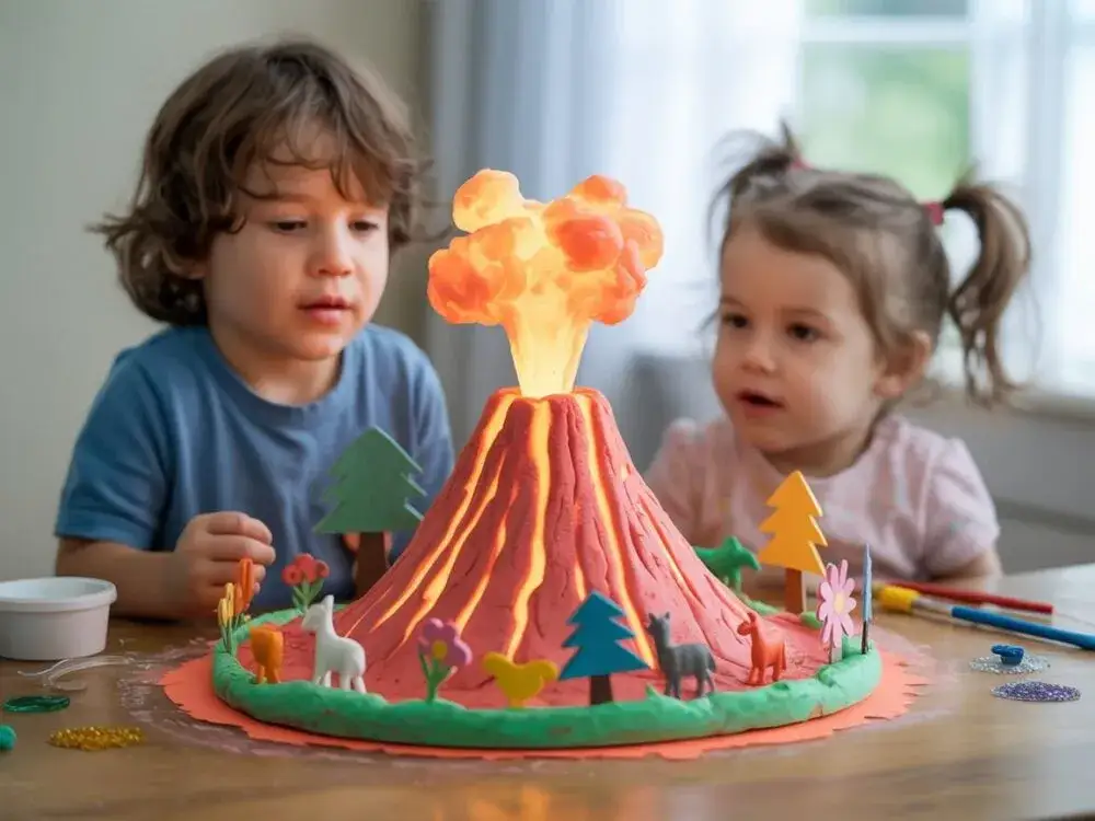 Jak zrobić wulkan DIY: instrukcja krok po kroku + wskazówki