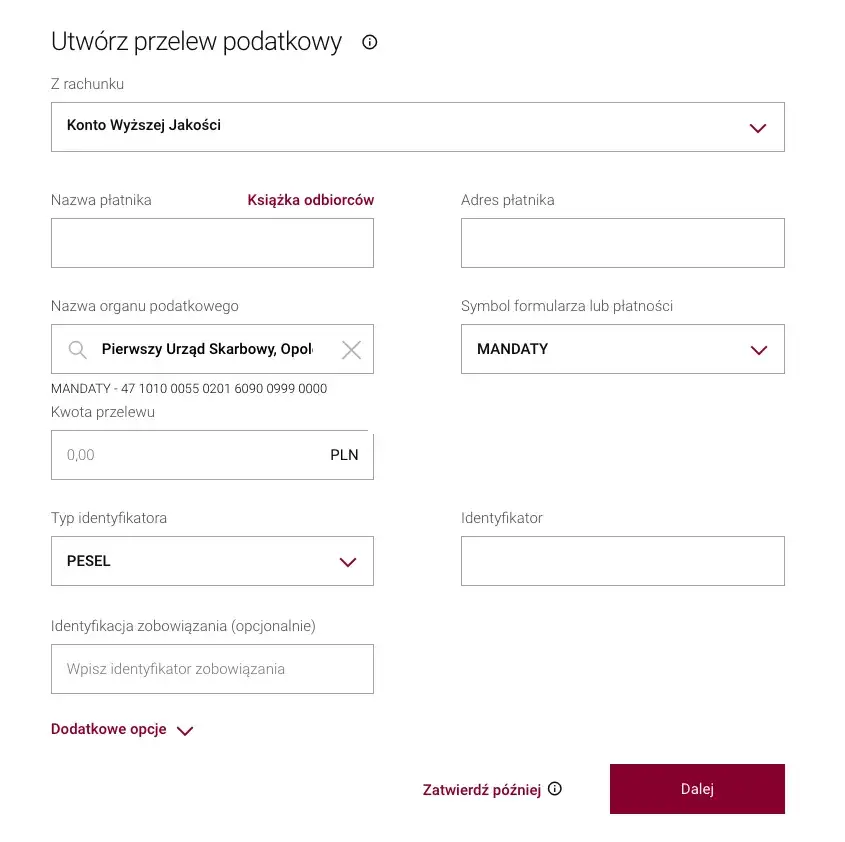 Jaki symbol formularza ma mandat karny? Uniknij błędów w płatności