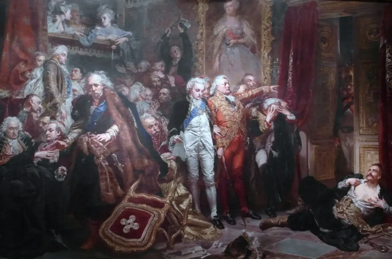 Atmosfera sejmu rozbiorowego: mrok, napięcie i utrata nadziei