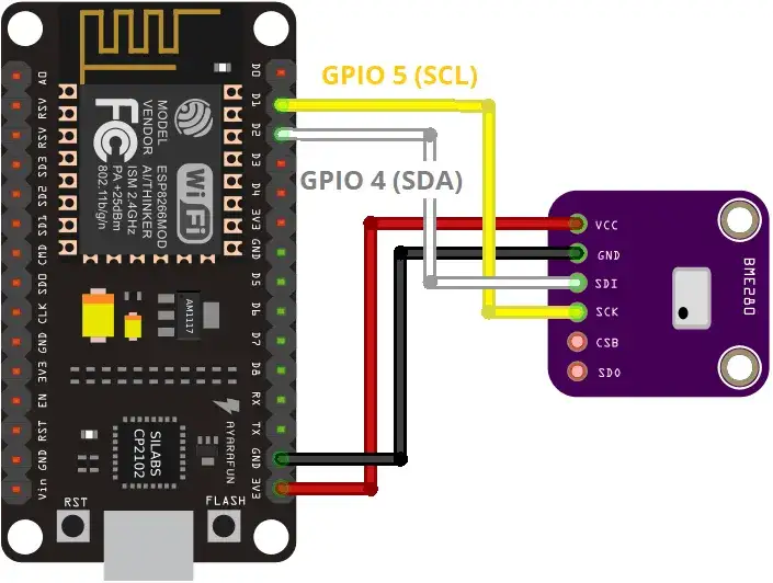Jak połączyć ESP8266-01 z BME280: Prosty monitoring środowiska