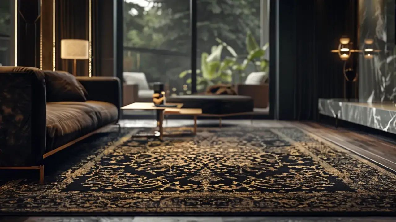 Czy czarno złoty dywan pasuje do każdego wnętrza? Odpowiedzi