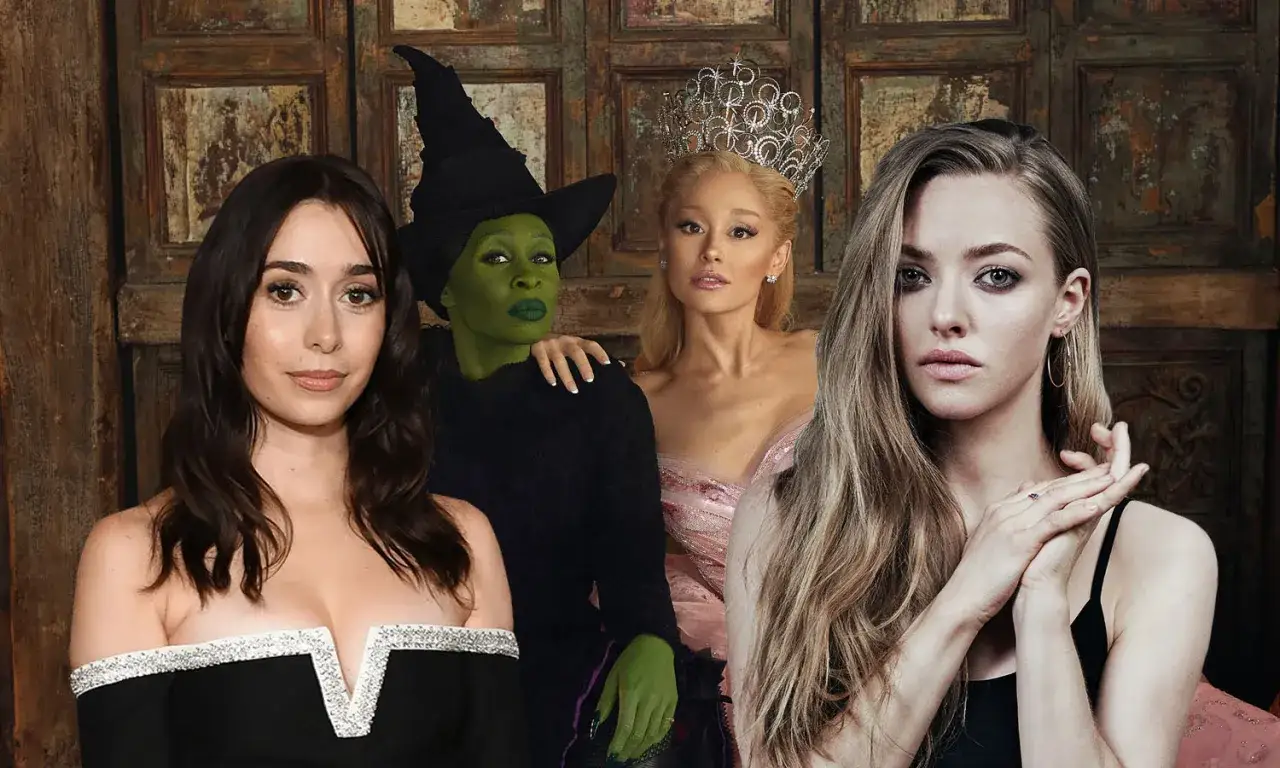 Gwiazdy musicalu "Wicked" - obsada z różnych produkcji. Zielona wiedźma obok księżniczki i innych aktorek.