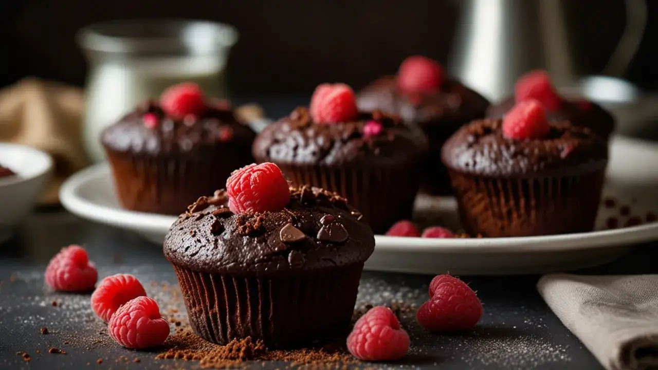 Muffinki czekoladowe z malinami: Przepis na pyszne połączenie smaków