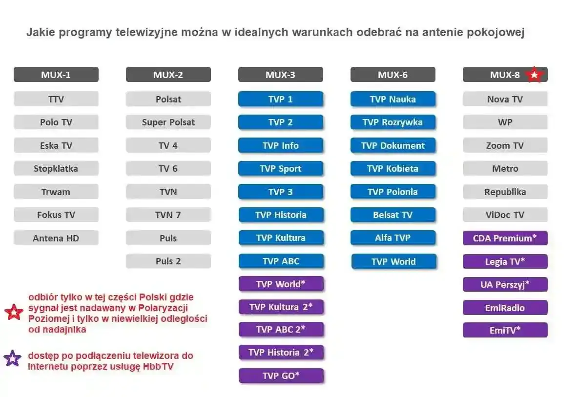 Jakie programy z anteny pokojowej? Sprawdź najlepsze kanały DVB-T2