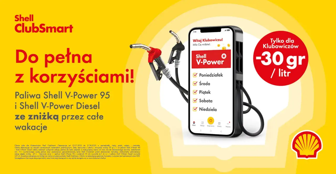 Shell: Promocje na paliwo? Sprawdź ClubSmart i tankuj taniej!