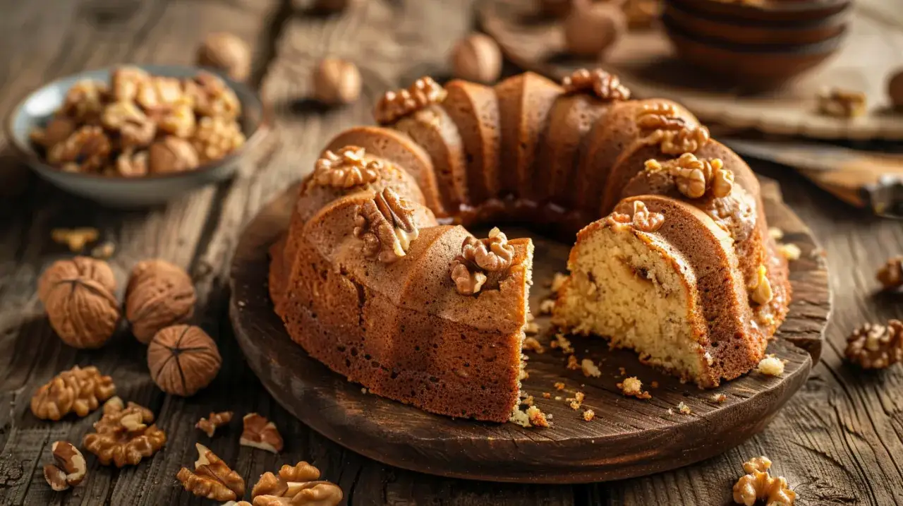 Aromatyczna babka z orzechami włoskimi: Sekret smaku ukryty w cieście