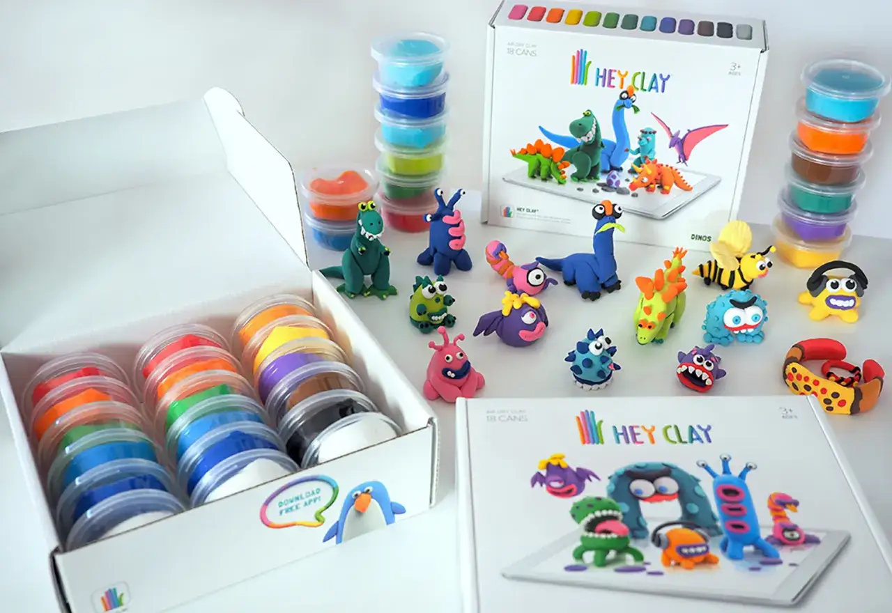 Zestaw mas plastycznych samoutwardzalnych do tworzenia dinozaurów i potworów. Idealny przepis na kreatywną zabawę!