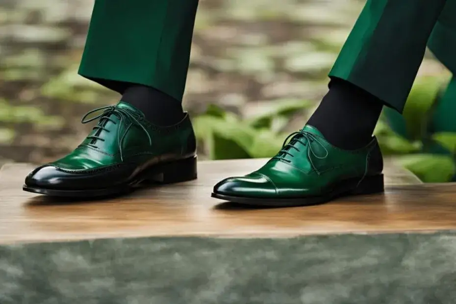 Jakie skarpetki do zielonego garnituru, aby wyglądać elegancko?