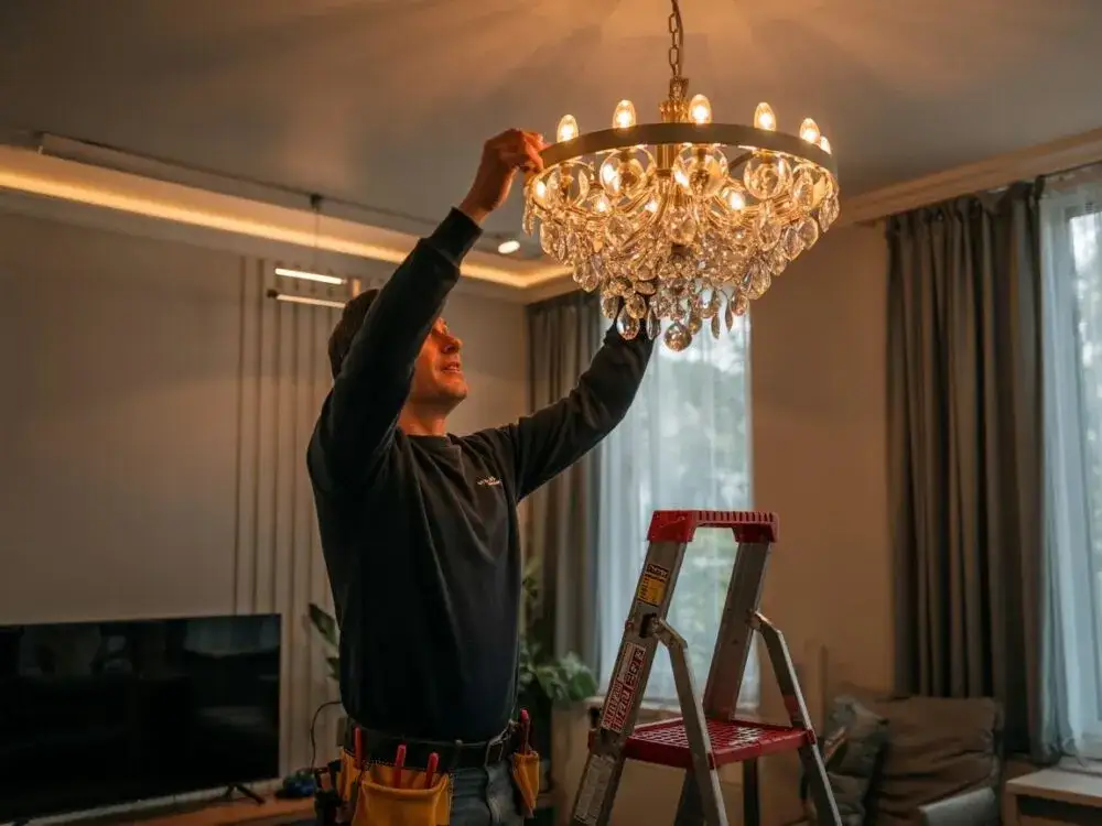 Jak wymienić żyrandol bezpiecznie i skutecznie - krok po kroku