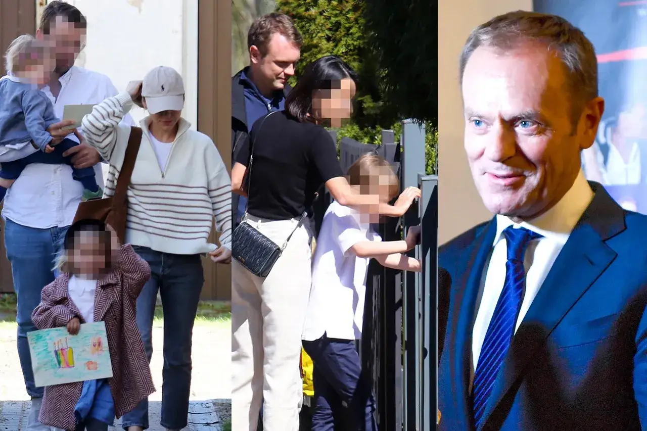 Rodzina Donalda Tuska na zdjęciu. Wiele dzieci ma Donald Tusk, ale na tym zdjęciu widać tylko kilkoro.