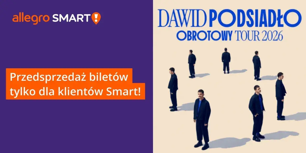 Przedpremiera biletów na koncert Dawida Podsiadło. Dowiedz się, ile kosztuje bilet na koncert Podsiadło i skorzystaj z oferty Allegro Smart!