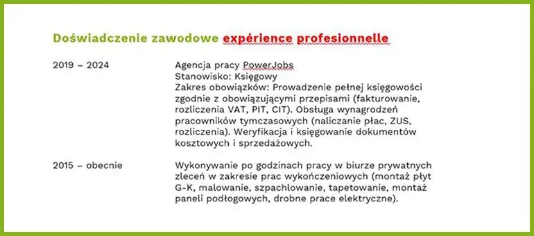 Jak skutecznie opisać przebieg pracy zawodowej w CV, aby zyskać pracę