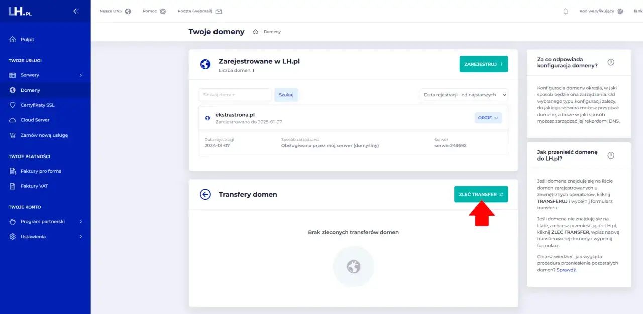 Chcesz przenieść domenę do OVHcloud? Zrób to bez problemów!