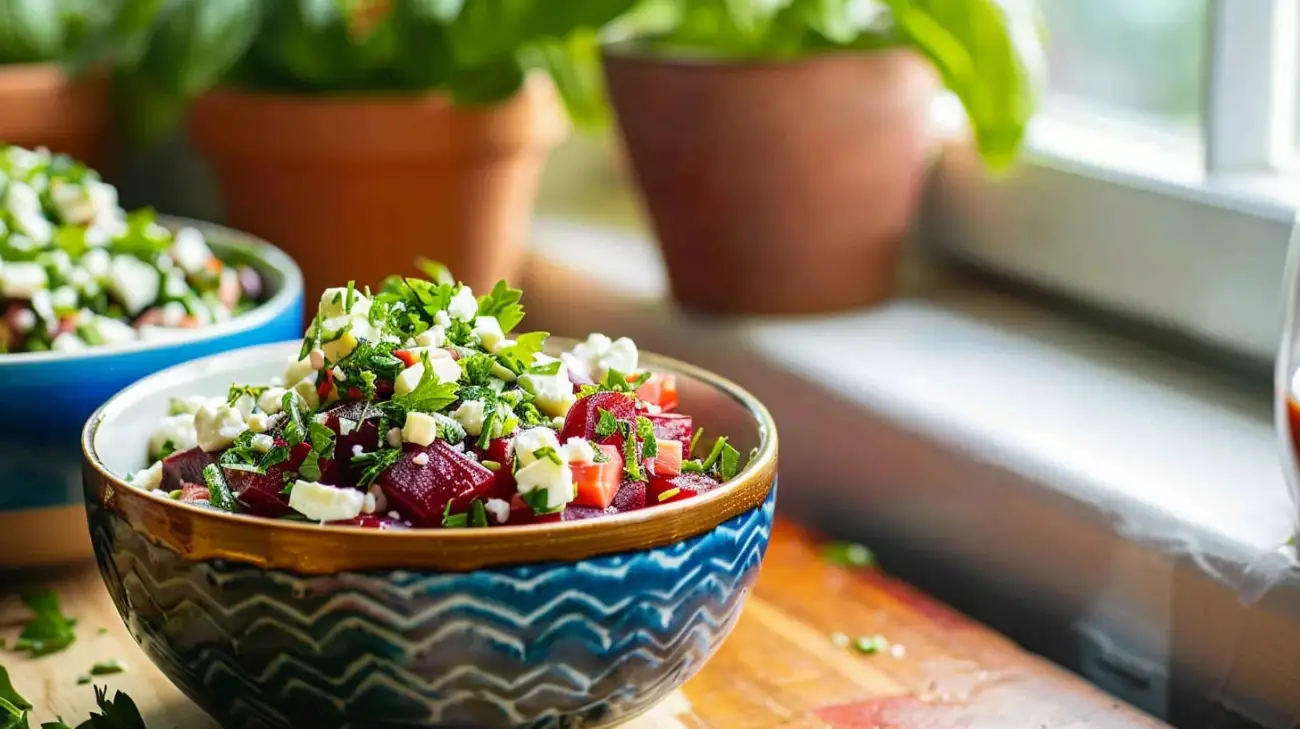 Kasza z burakami i fetą - kolorowy i zdrowy obiad na każdą porę