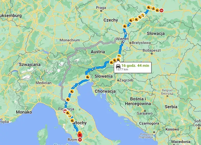 Najlepsza trasa do Włoch – uniknij wysokich kosztów i korków
