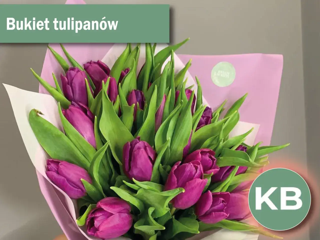 Fioletowe tulipany, idealne kwiaty na przeprosiny, pięknie ułożone w bukiecie.